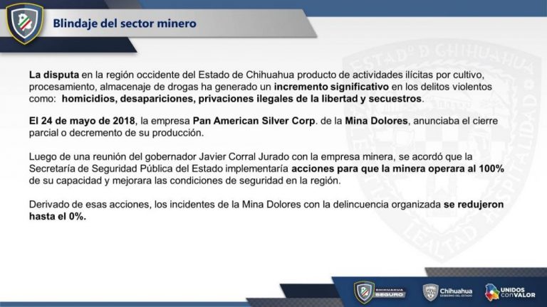 Blindan en la Sierra actividad minera contra crimen organizado