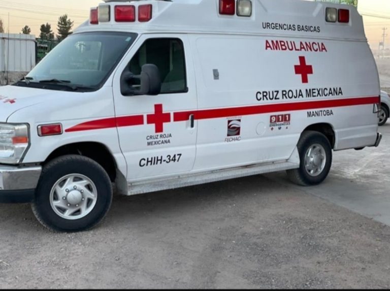 Con ambulancia para atención a COVID, equipan FECHAC y Cruz Roja Mexicana la delegación menonita