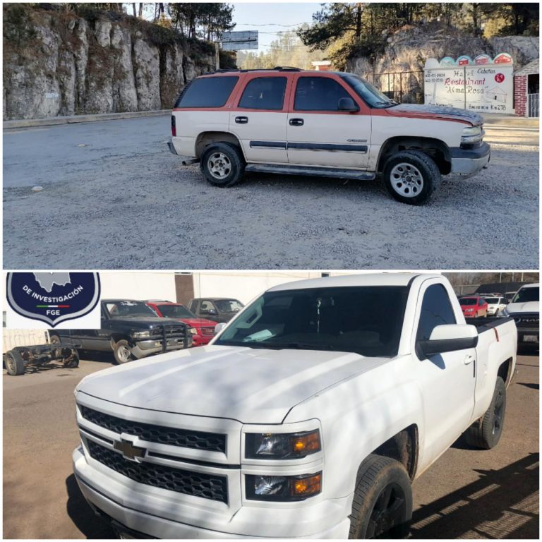 Asegura AEI dos vehículos con reporte de robo