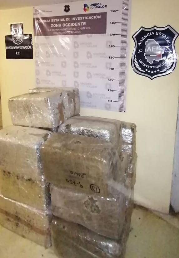 Asegura AEI en brecha 190 kilos de mariguana