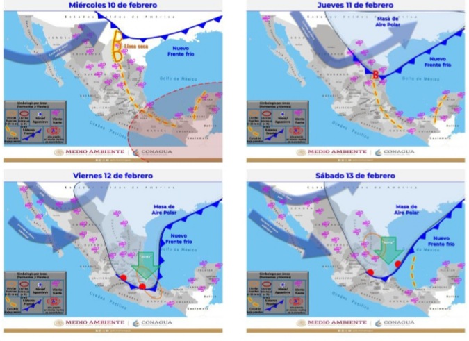 Posibles nevadas en Ciudad Juárez y noreste de la entidad por el Frente Frío 35