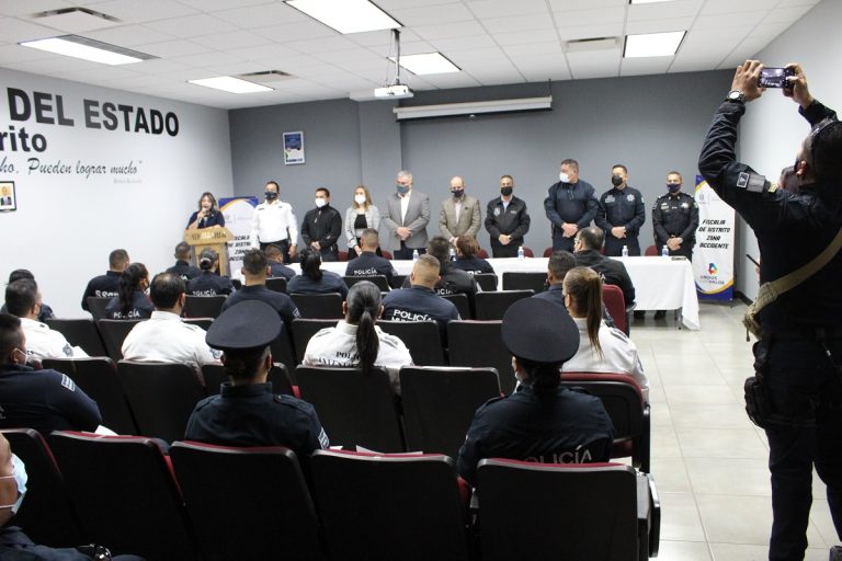 Reconoce Fiscal ZO, voluntad de agentes policiacos por capacitarse