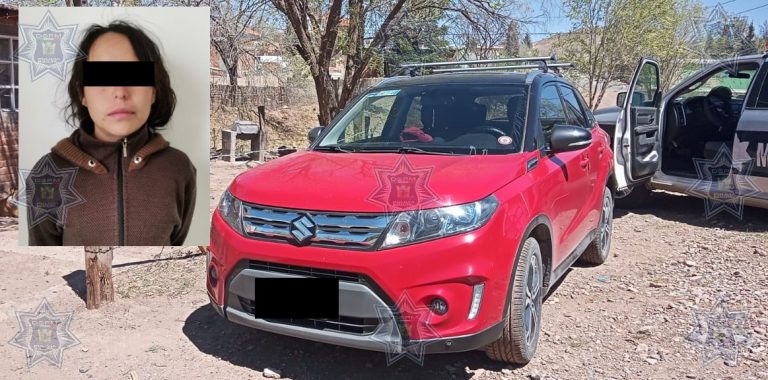 ASEGURA POLICÍA MUNICIPAL VEHÍCULO CON REPORTE DE ROBO