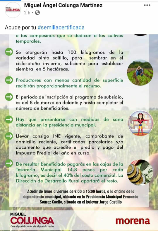 DIPUTADO LOCAL USA PROGRAMA GUBERNAMENTAL CON FINES PARTIDISTAS