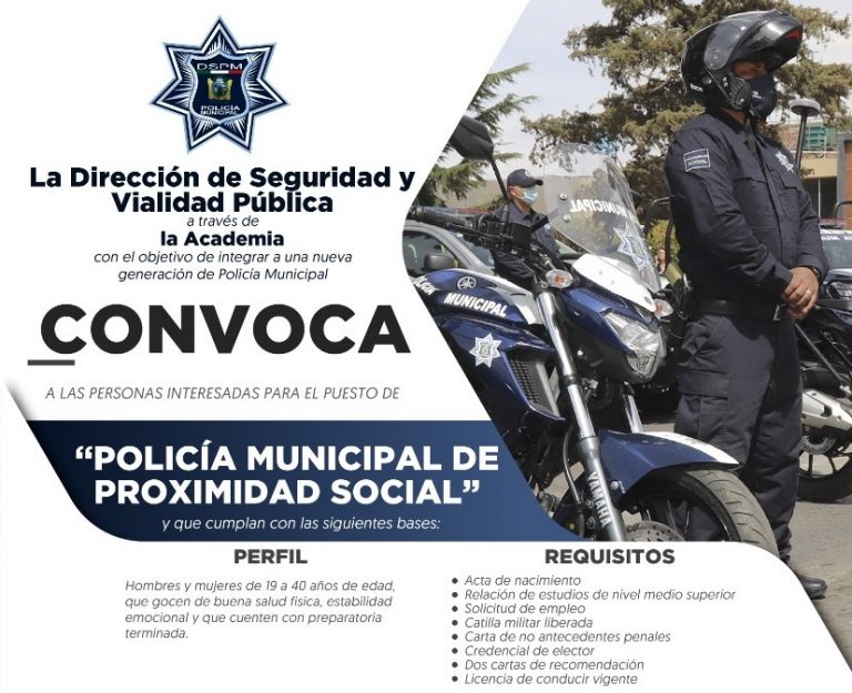 Próxima a publicarse convocatoria para nueva generación de la Policía Municipal de Cuauhtémoc