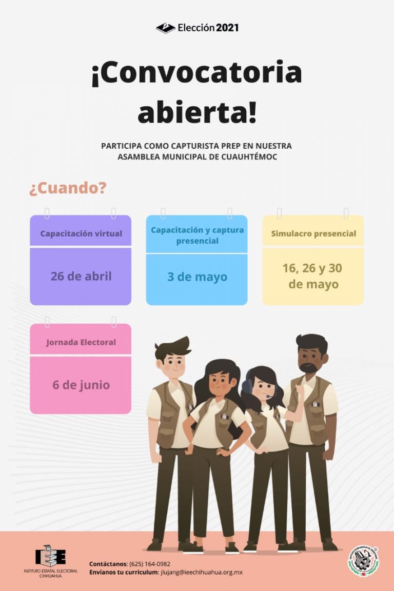 Participarán estudiantes del Tec de Cuauhtémoc en captura del PREP en las elecciones elección del 6 de junio