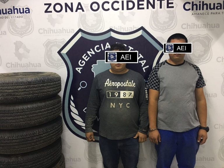 Detiene AEI a dos hombres en flagrancia por robo