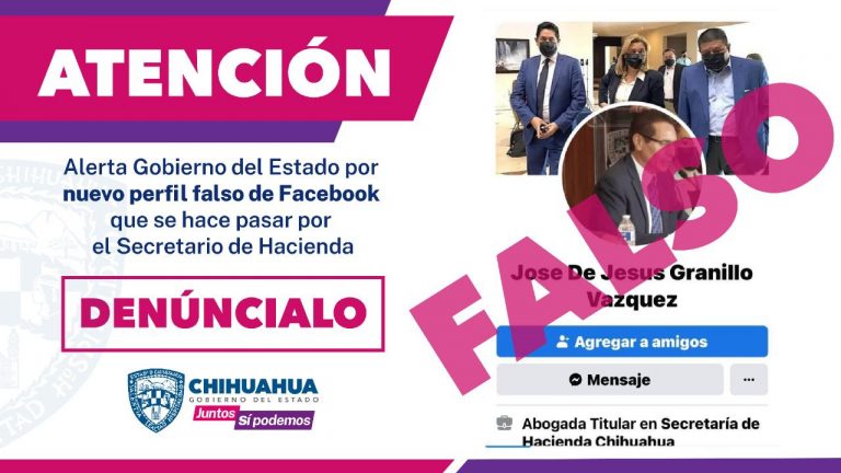 Alerta Gobierno del Estado por nuevo perfil falso en Facebook que se hace pasar por Secretario de Hacienda