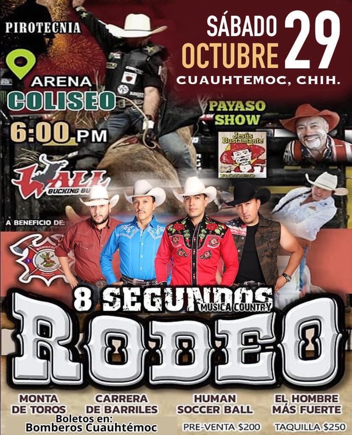 Bomberos de Cuauhtémoc invitan a evento de rodeo