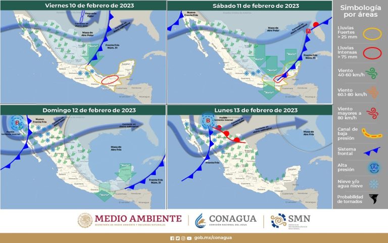 Emite CEPC alerta preventiva ante presencia de nieve, aguanieve y lluvias en el estado para el fin de semana
