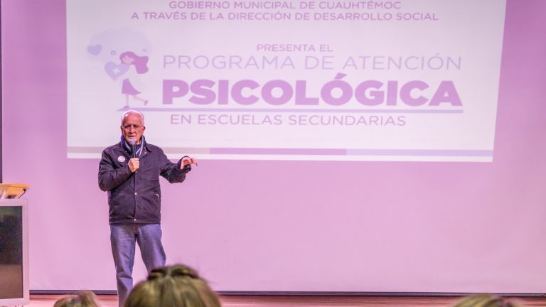 Arranca el Programa de Atención Psicológica en Escuelas Secundarias, en Cuauhtémoc