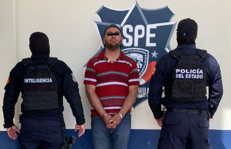 Detiene SSPE en Chihuahua a sujeto con arma larga y 3 MDP en “cristal”