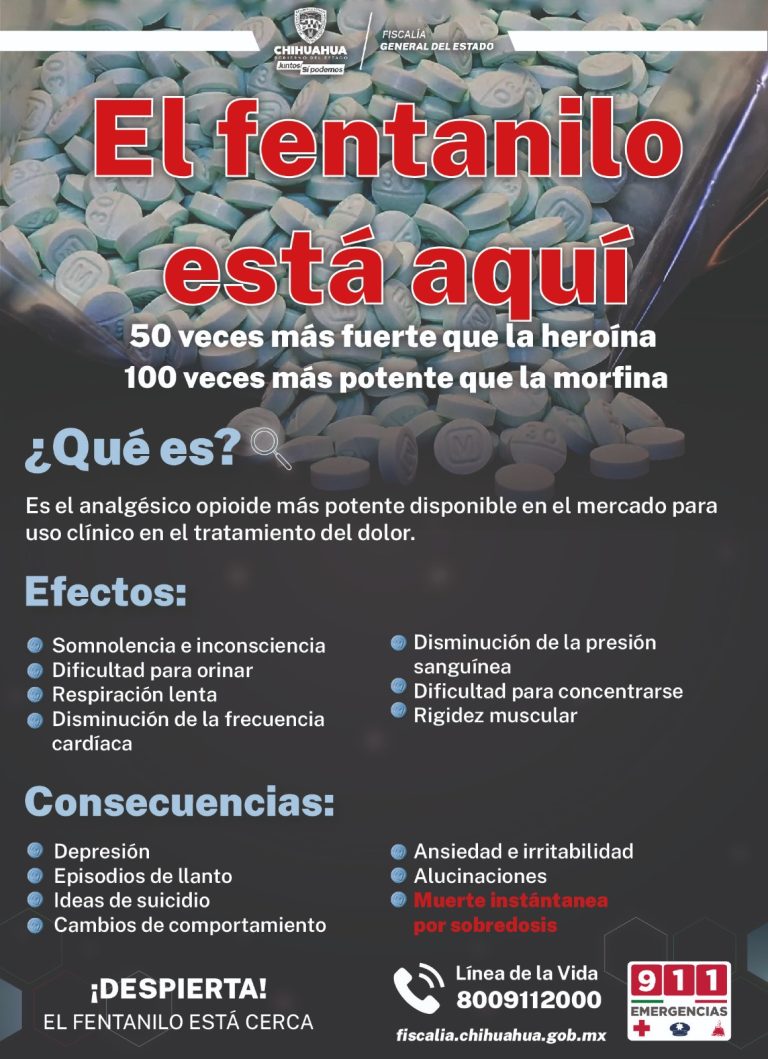 Arranca FGE campañas de difusión contra el fentanilo y desaparición de personas