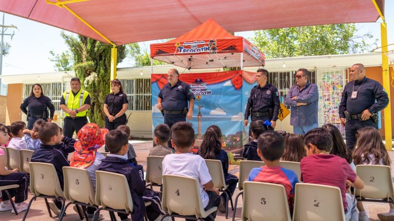 Tecolotín lleva educación vial a jardines de niños, en Cuauhtémoc