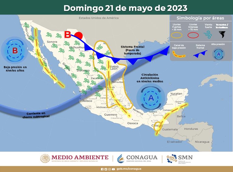 Continúa pronóstico de lluvia y viento para este fin de semana en el estado: CEPC