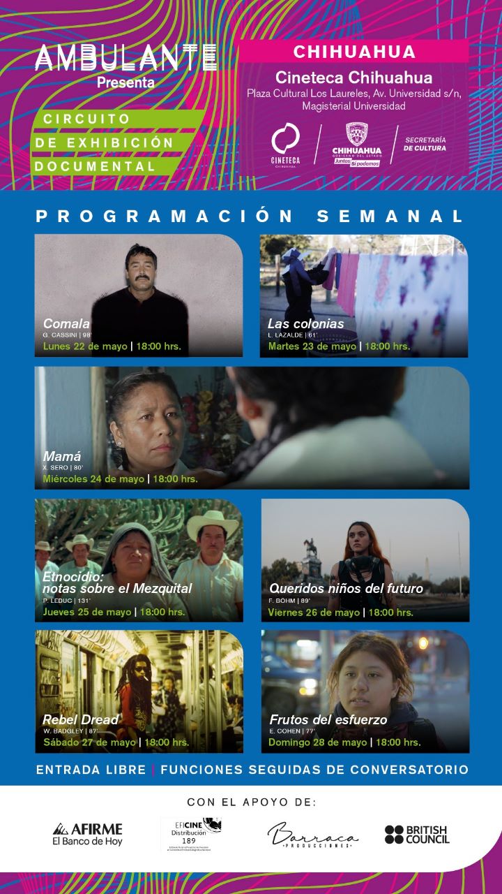 Llega Ciclo de Cine Documental Itinerante “Ambulante” a Cineteca Chihuahua