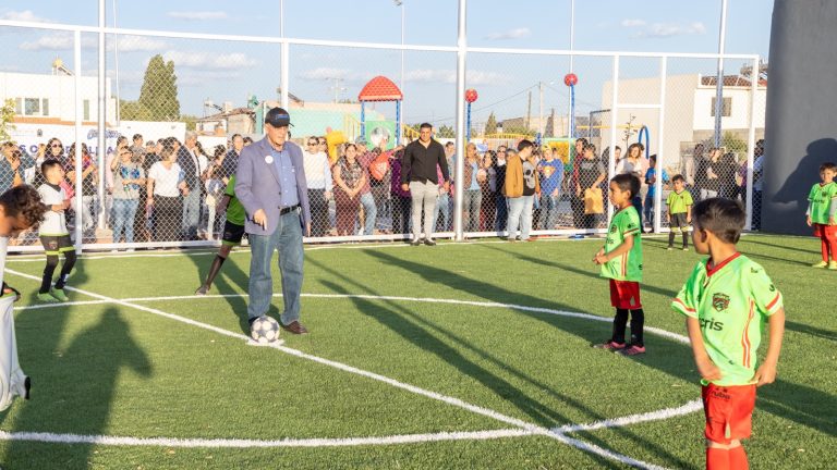Invierten 3.3 mdp en construcción del Parque Girasoles, en Cuauhtémoc