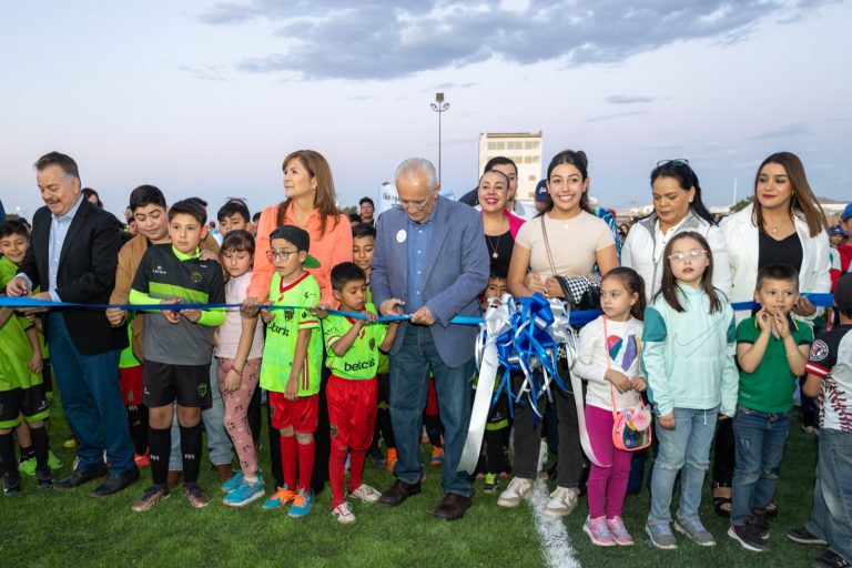 Alcalde de Cuauhtémoc inaugura el Polideportivo II, que tuvo una inversión de 24 mdp