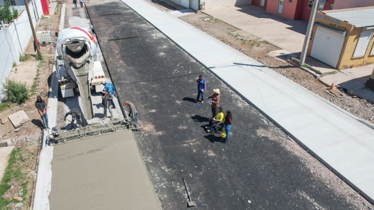 Con inversión de 8.8 mdp, hay 5 tramos de pavimentación en proceso, en Cuauhtémoc