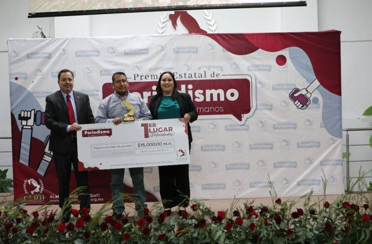 Realiza CEDH Premio Estatal de Periodismo en Derechos Humanos