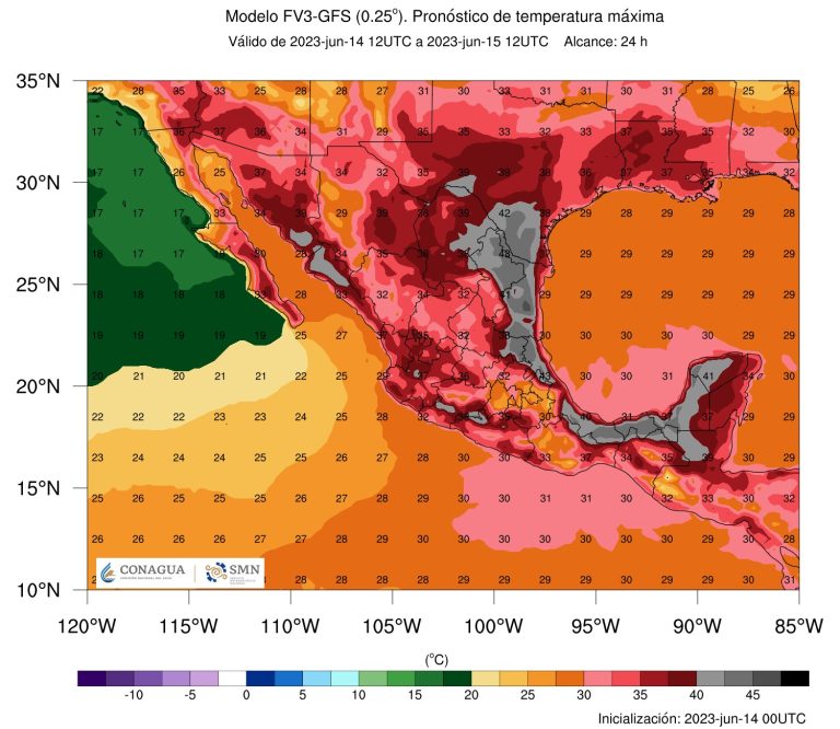 Persiste el pronóstico de clima cálido en gran parte del territorio estatal