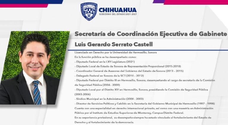 Deja Luis Serrato la Coordinación de Gabinete, aún no se nombra al sustituto