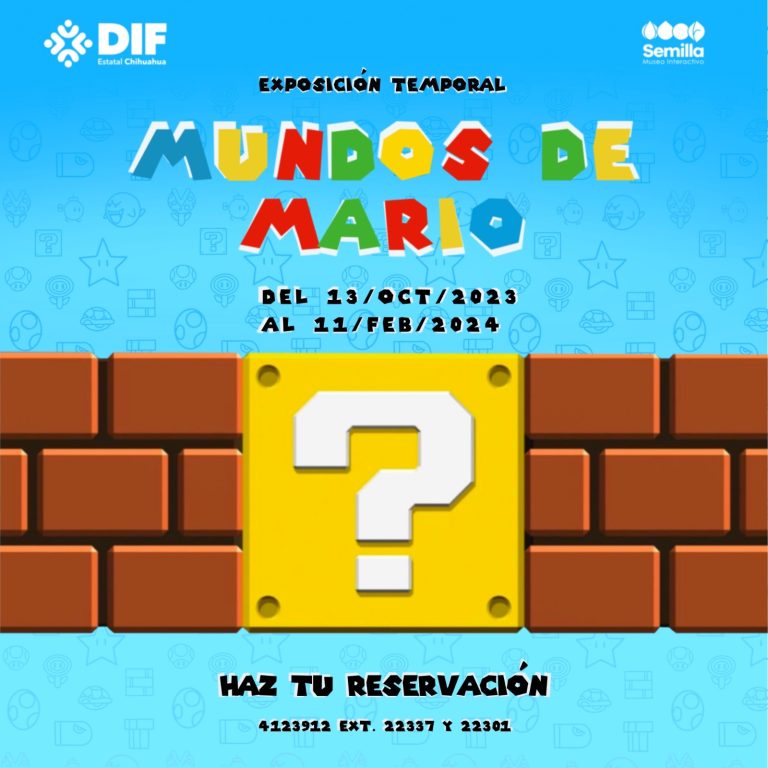 Invita DIF Estatal a la exposición temporal “Mundos de Mario” en Semilla Museo Interactivo