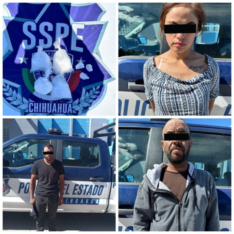 Detiene SSPE a tres por supuesto delito de narcomenudeo en Cuauhtémoc
