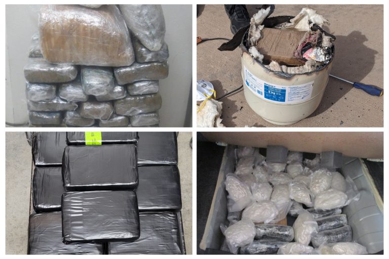 Oficiales de CBP incautan fentanilo, metanfetamina, cocaína y marihuana