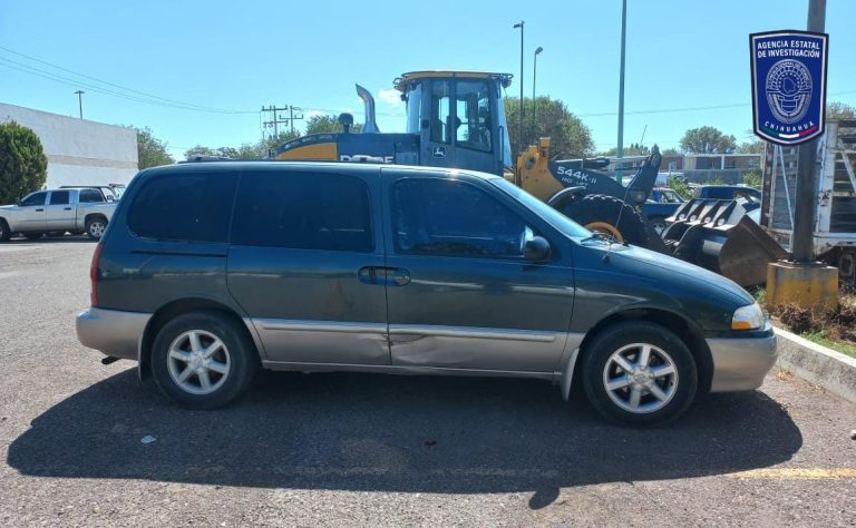 Asegura Fiscalía Occidente camioneta reportada como robada en Cuauhtémoc