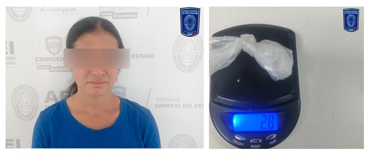 Detiene AEI Occidente a joven mujer en posesión de cristal