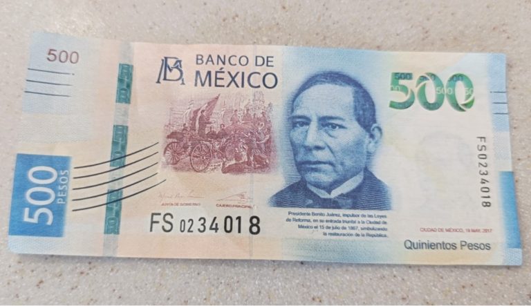 Policía Municipal aseguró billete falso de 500 pesos