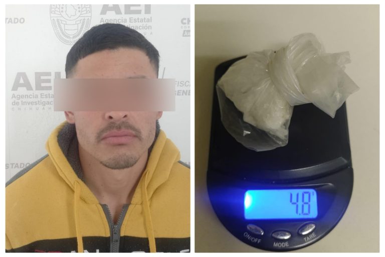Detiene AEI a sujeto por narcomenudeo en el Fraccionamiento Villa de San Antonio