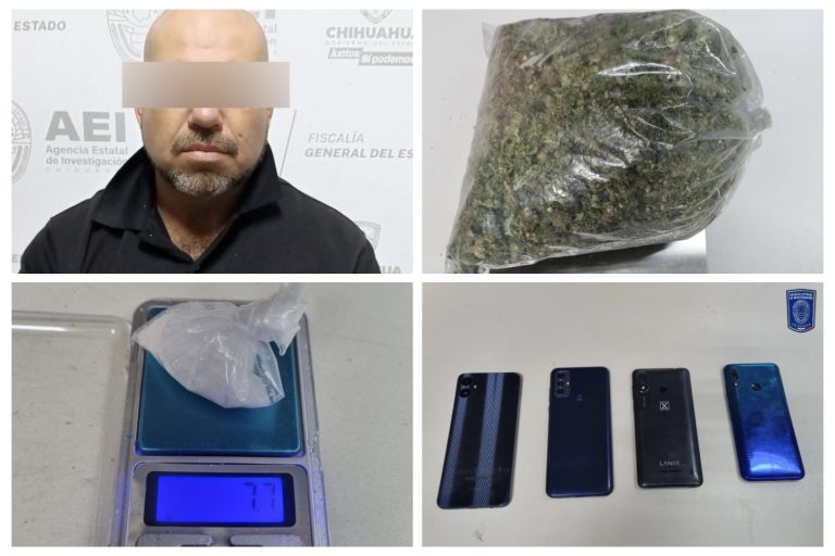 Detienen durante cateo en Anáhuac a presunto narcomenudista con cristal y mariguana