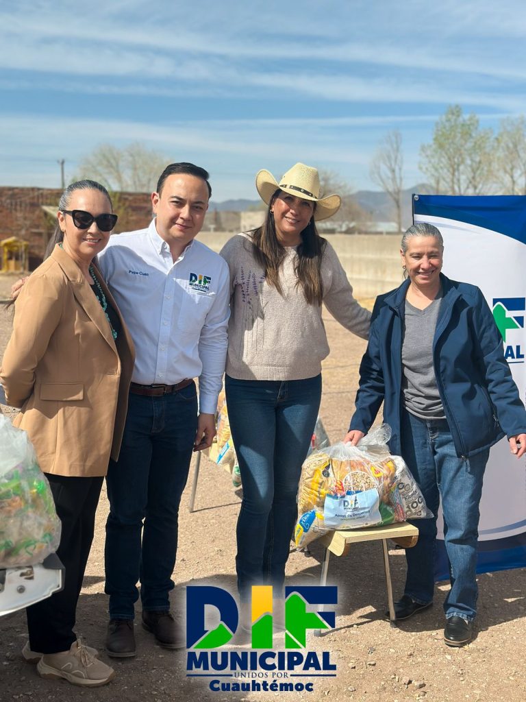 Llevan DIF Municipal y Desarrollo Rural apoyos a comunidades rurales, en Cuauhtémoc