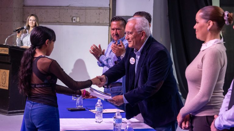 Presentan programa “Cuauhtémoc Libre de Drogas” a la Secundaria Sertoma