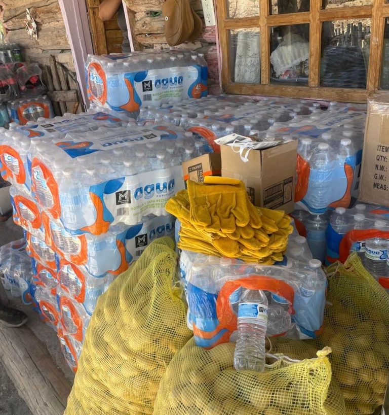 Entrega diputado Luis Fernando Chacón primer cargamento de apoyos para combatientes en la sierra