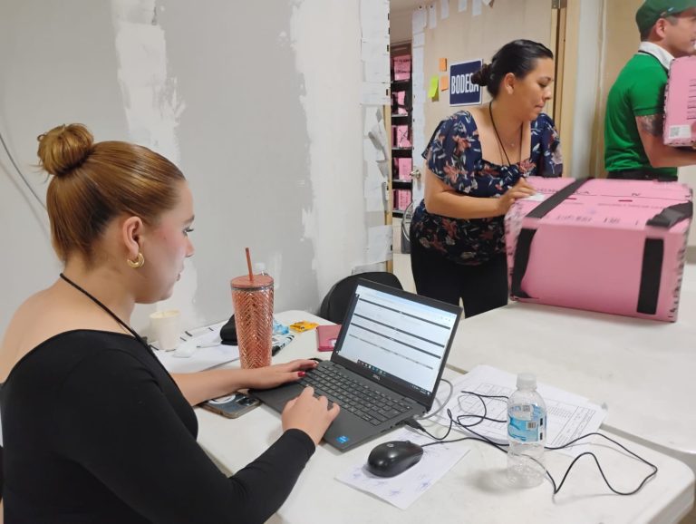 Llega la totalidad de paquetes electorales a la Asamblea del Distrito Benito Juárez