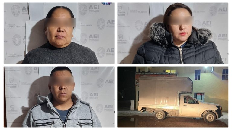 Detiene AEI a tres personas en San Juanito con vehículo robado