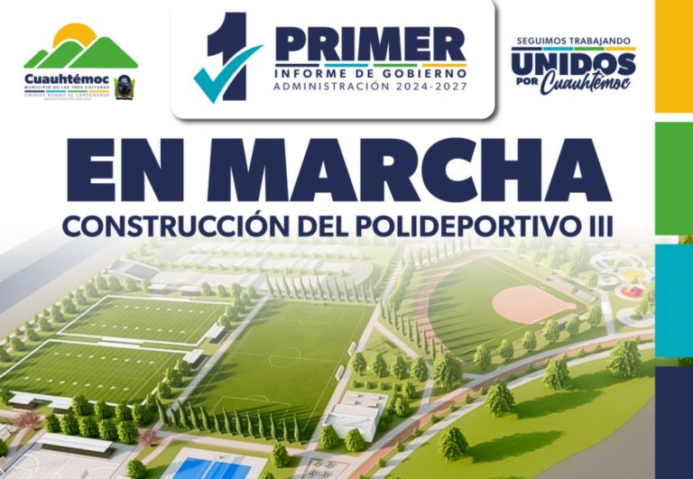 1er Informe: En marcha la construcción del Polideportivo III