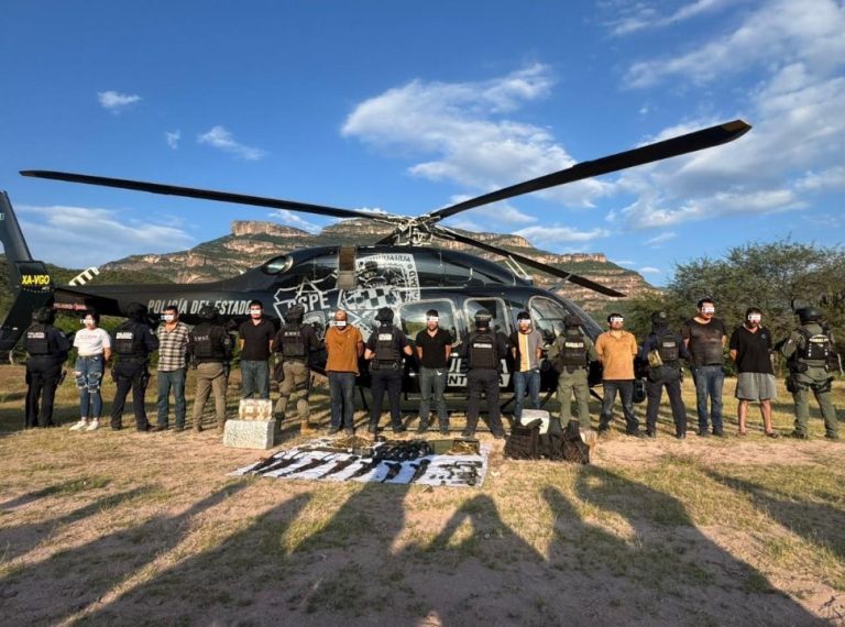 Nueve detenidos, armas, drogras y vehículos asegurados tras agresión a policías en Moris