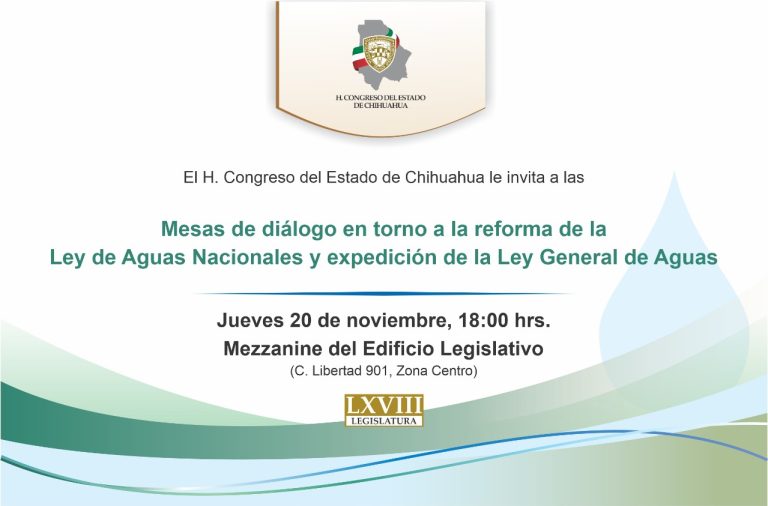 Abre Congreso espacio para el diálogo sobre la reforma a la Ley de Aguas