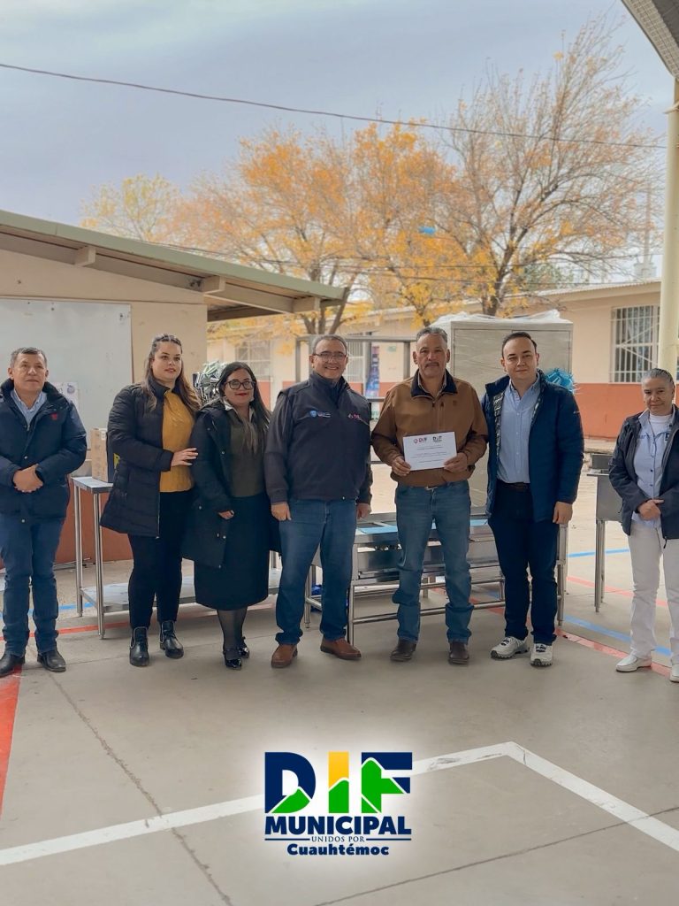 DIF reequipa cocinas y comedores de 5 escuelas de Cuauhtémoc