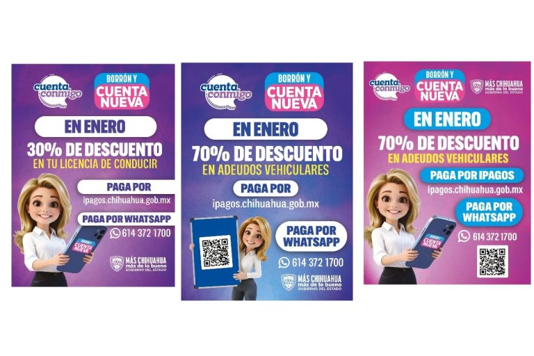 Invita Gobierno del Estado a aprovechar últimos días del programa Borrón y Cuenta Nueva