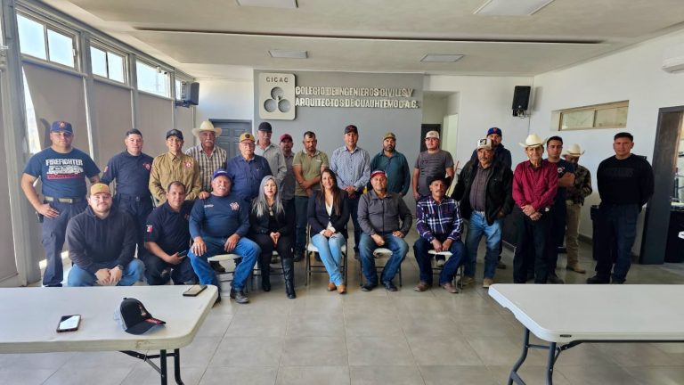 Capacitan en prevención de incendios forestales a bomberos y comisarios ejidales