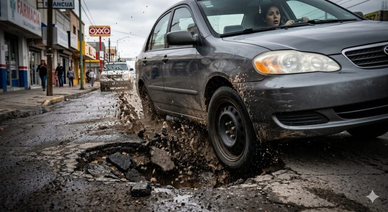 Propone Jorge Soto que automovilistas no sean infraccionados por daños o incidentes causados por baches