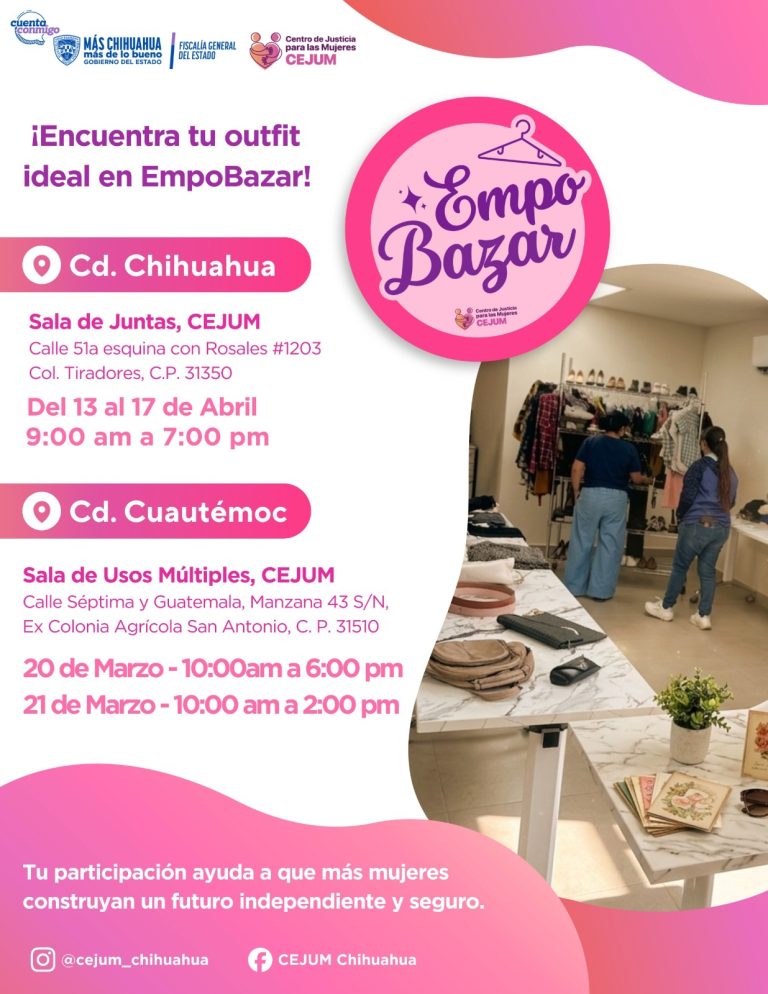 Convoca CEJUM Cuauhtémoc a participar en el Empo Bazar