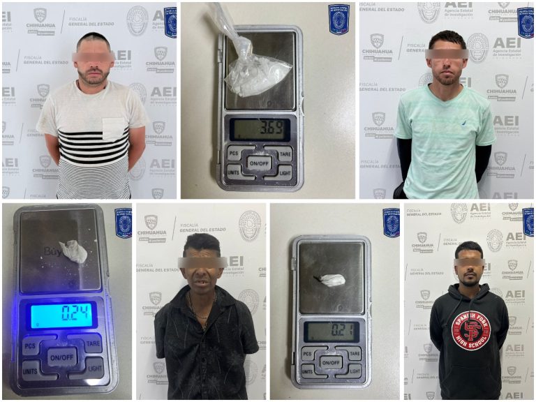 Detienen a cuatro masculinos por narcomenudeo en Anáhuac y en la ciudad de Cuauhtémoc